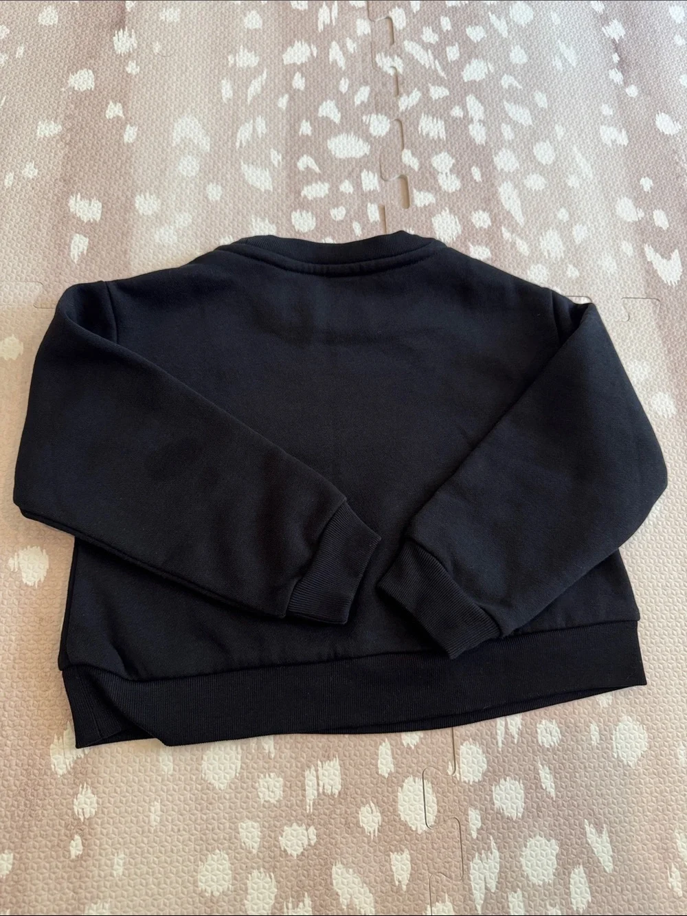 BabyGap Girls Black Gold Bear Logo Crewneck Sweatshirt 4T